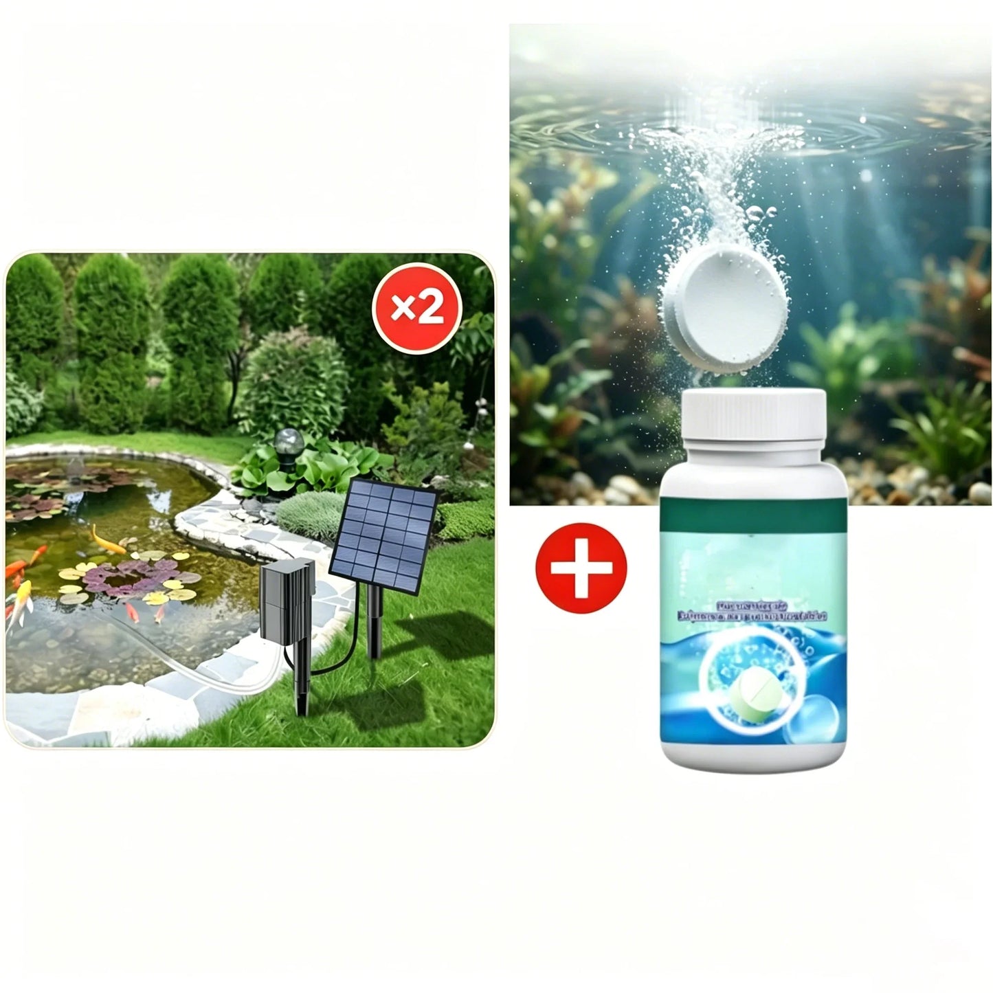 Over 50,000 units sold! 💧🐟 50% off!🔥Solar Pond Aerator with Air Pump