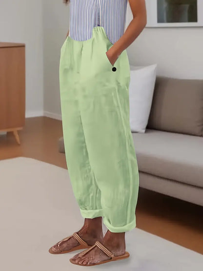 Sfrcord® Minimalistische, unifarbene, vielseitige Hose