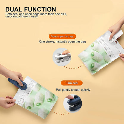 Dobshow® 2-in-1 Mini Heat Sealer -  Seal & Cutter
