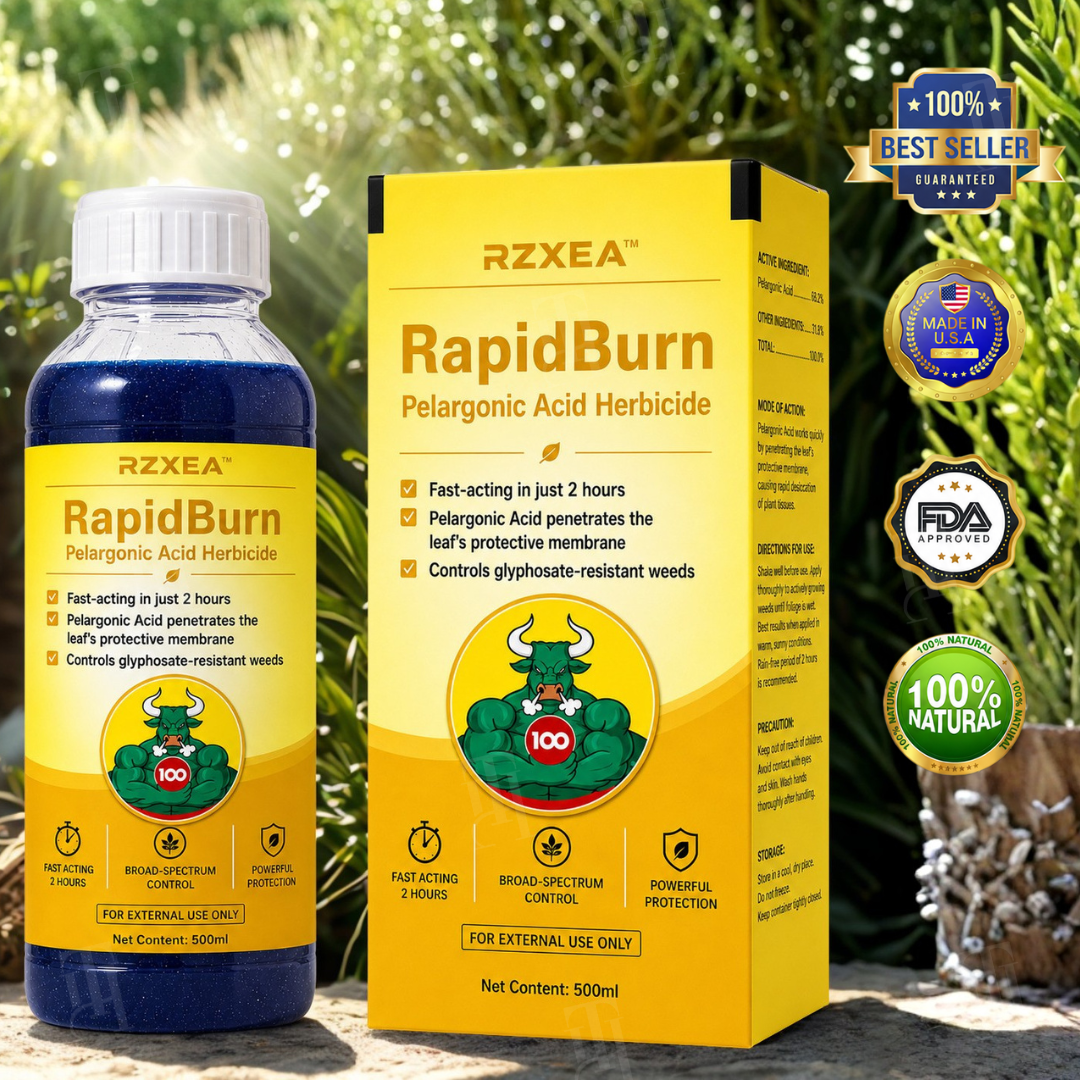 ✨ From Stubborn Weeds to Pristine Yard! | ⏱️ See Visible Wilting in Just 4 Hours! | RZXEA™ RapidBurn Contact Herbicide