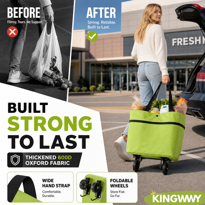 ⚡⚡⚡LAST 44 PCS LEFT!!! 🔥HOT SALE 50% OFF🔥Foldable 2-in-1 Shopping Bag