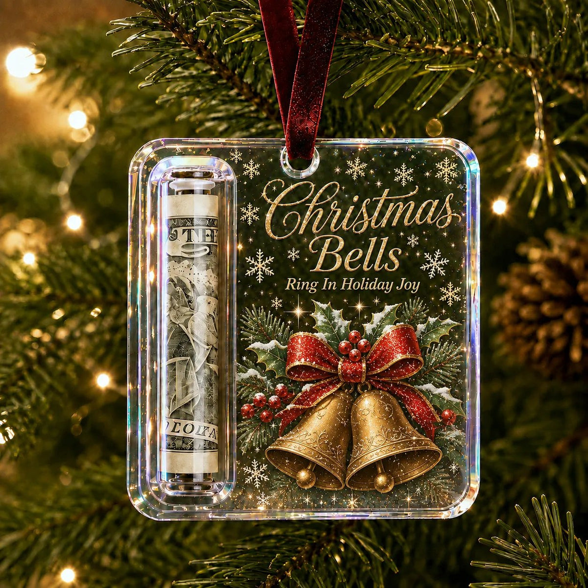 ⚡⚡⚡LAST 44 PCS LEFT!!! 🔥Last day with huge discounts! – ✨🎄Christmas Cash Gift Holder Ornament