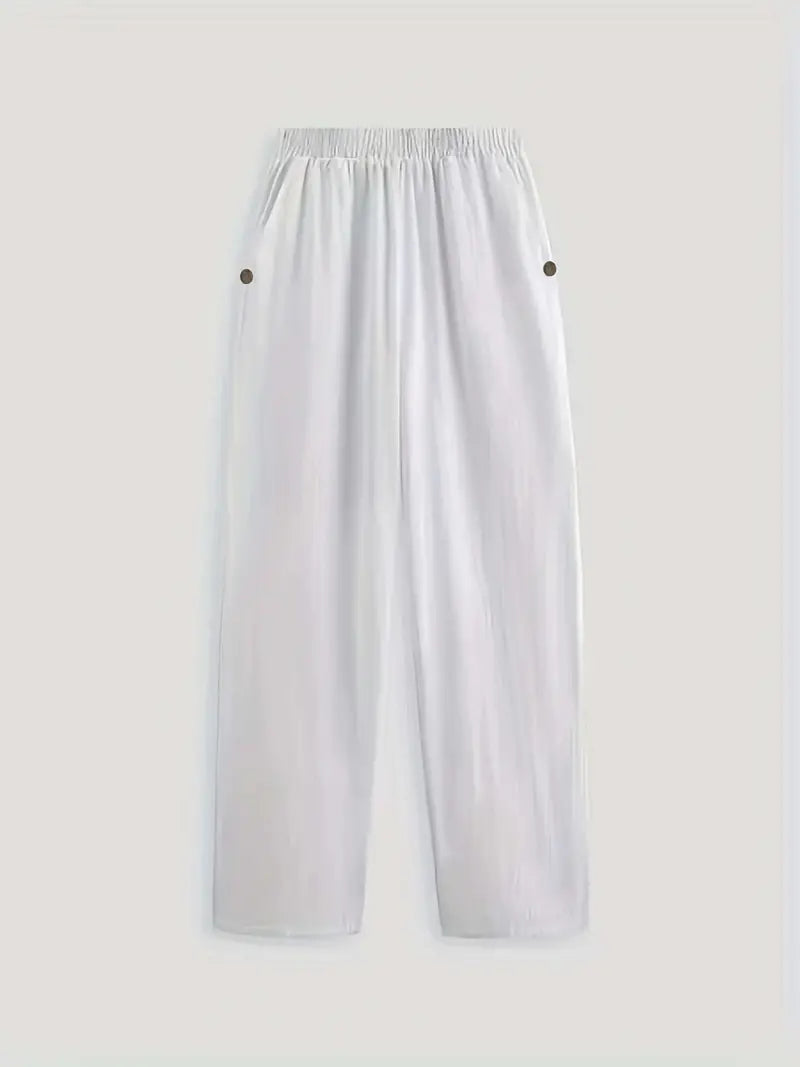 Sfrcord® Minimalistische, unifarbene, vielseitige Hose