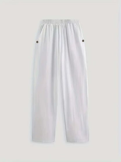Sfrcord® Minimalistische, unifarbene, vielseitige Hose