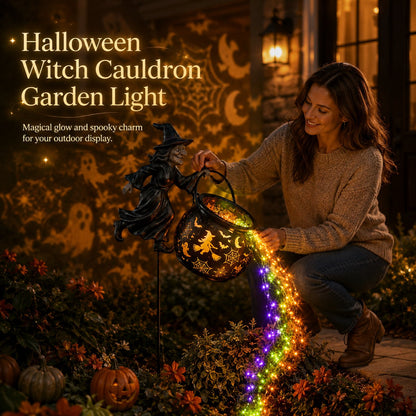 ⚡⚡⚡LAST 44 PCS LEFT!!! 🔥Last Day 50% OFF🎃Halloween Witch Cauldron Garden Light