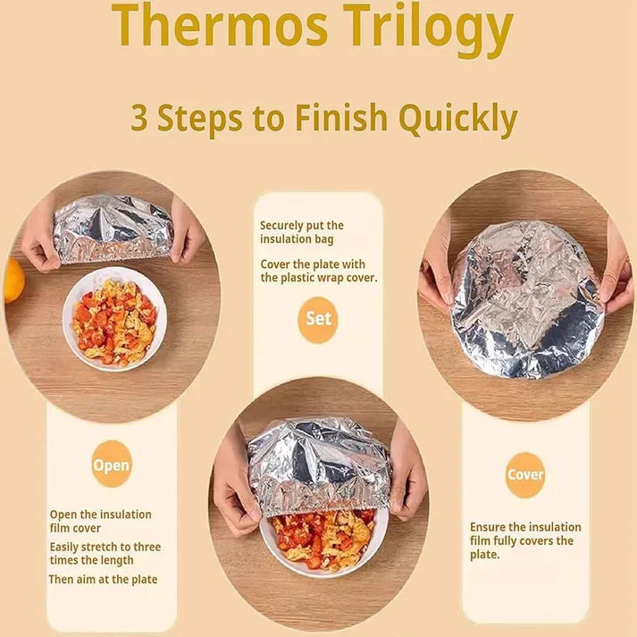 🔥Buy 1 Get 1 FREE  Reusable Elastic Aluminum Foil Food Covers (80 Pack) | Universal Fit, Heat-Resistant & Washable 🥗✨