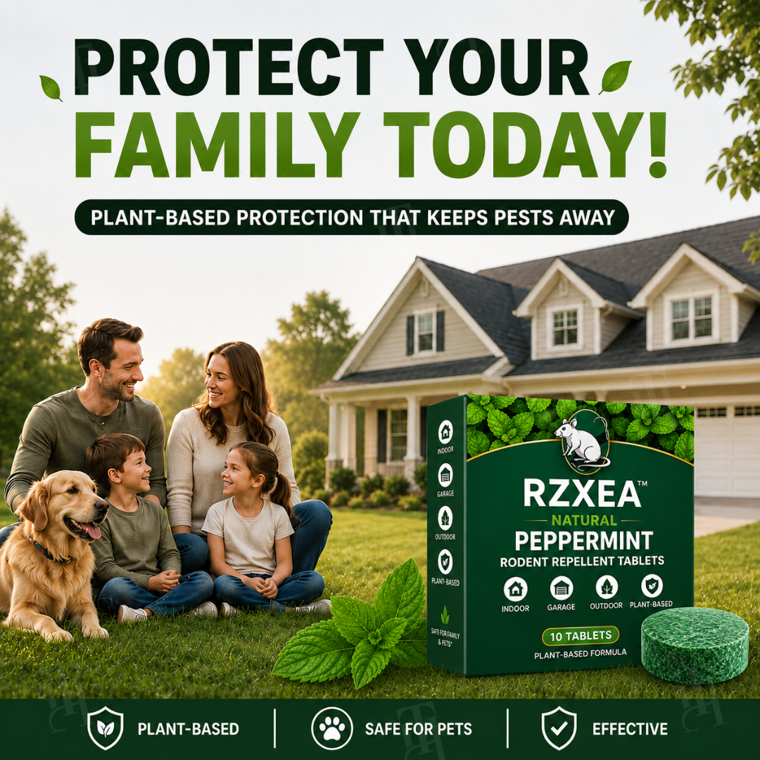 🔥 Bye Mice! | RZXEA™  Natural Peppermint Rodent Repellent Tablets