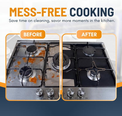 Reusable Gas Stove Burner Protectors🫧Non-Stick & Wipe Clean in Seconds