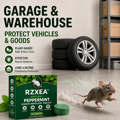 🔥 Bye Mice! | RZXEA™  Natural Peppermint Rodent Repellent Tablets