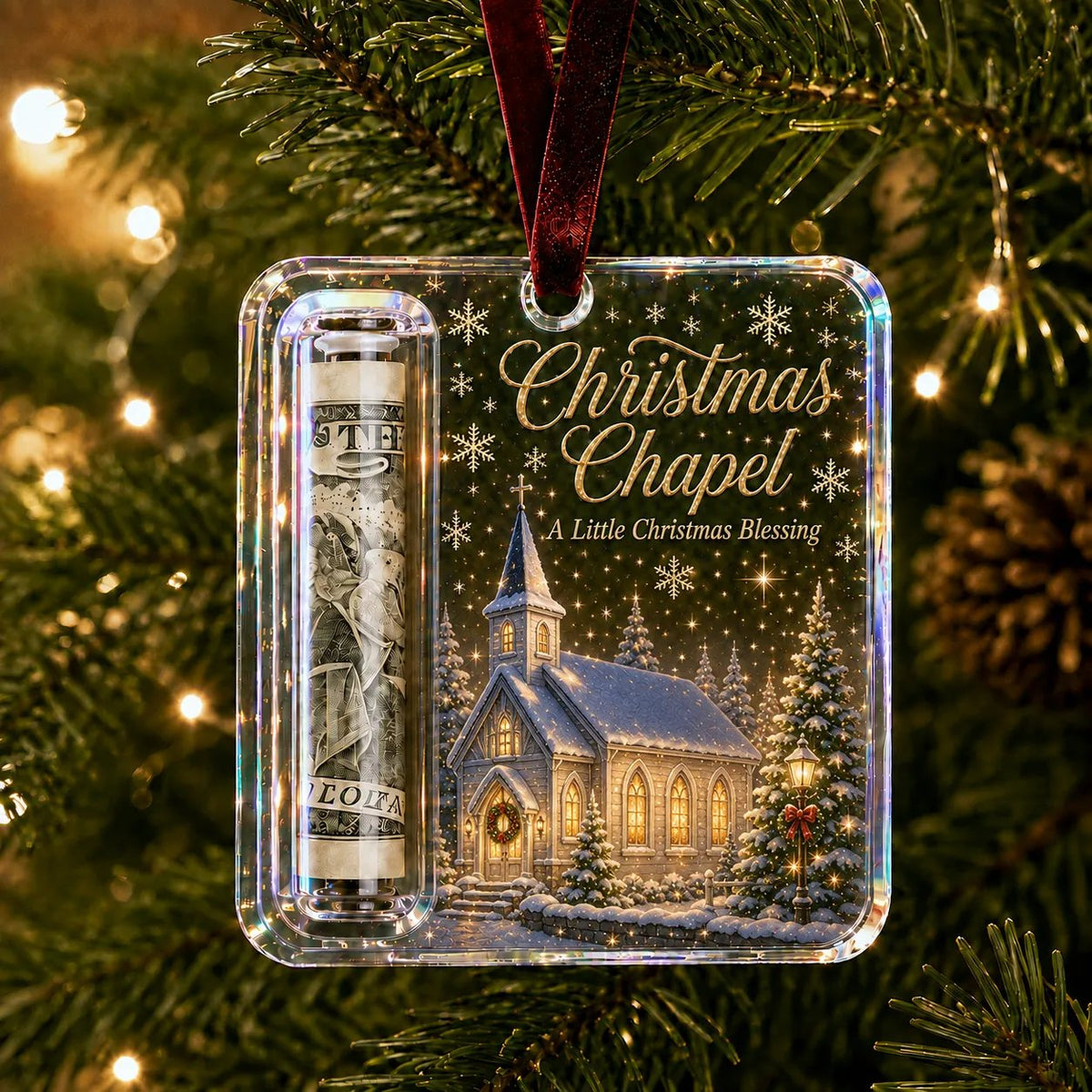 ⚡⚡⚡LAST 44 PCS LEFT!!! 🔥Last day with huge discounts! – ✨🎄Christmas Cash Gift Holder Ornament