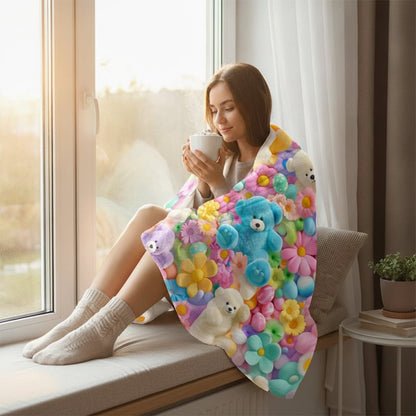 Cute Plush 3D Throw Blanket