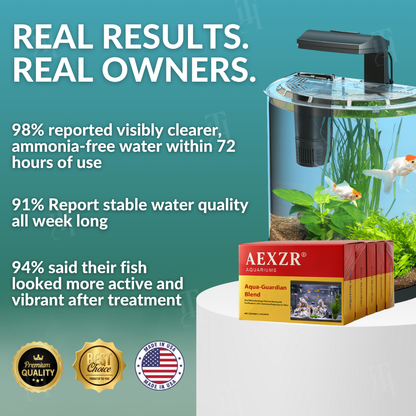 ✨ From Cloudy & Toxic to Crystal Clear! | ⏱️ Instantly Safe for Your Fish in Seconds! | AEXZR® Aquariums Aqua-Guardian Blend