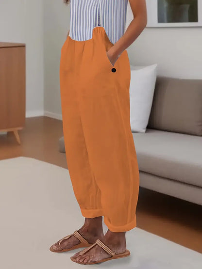 Sfrcord® Minimalistische, unifarbene, vielseitige Hose