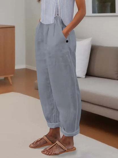 Sfrcord® Minimalistische, unifarbene, vielseitige Hose