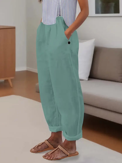 Sfrcord® Minimalistische, unifarbene, vielseitige Hose