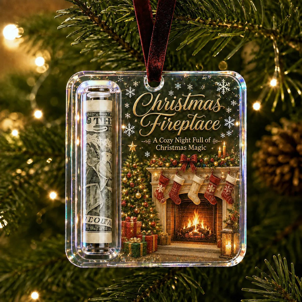 ⚡⚡⚡LAST 44 PCS LEFT!!! 🔥Last day with huge discounts! – ✨🎄Christmas Cash Gift Holder Ornament
