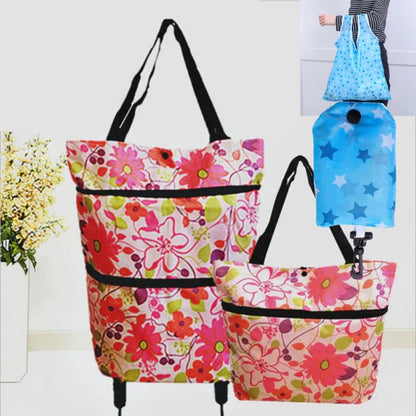 ⚡⚡⚡LAST 44 PCS LEFT!!! 🔥HOT SALE 50% OFF🔥Foldable 2-in-1 Shopping Bag