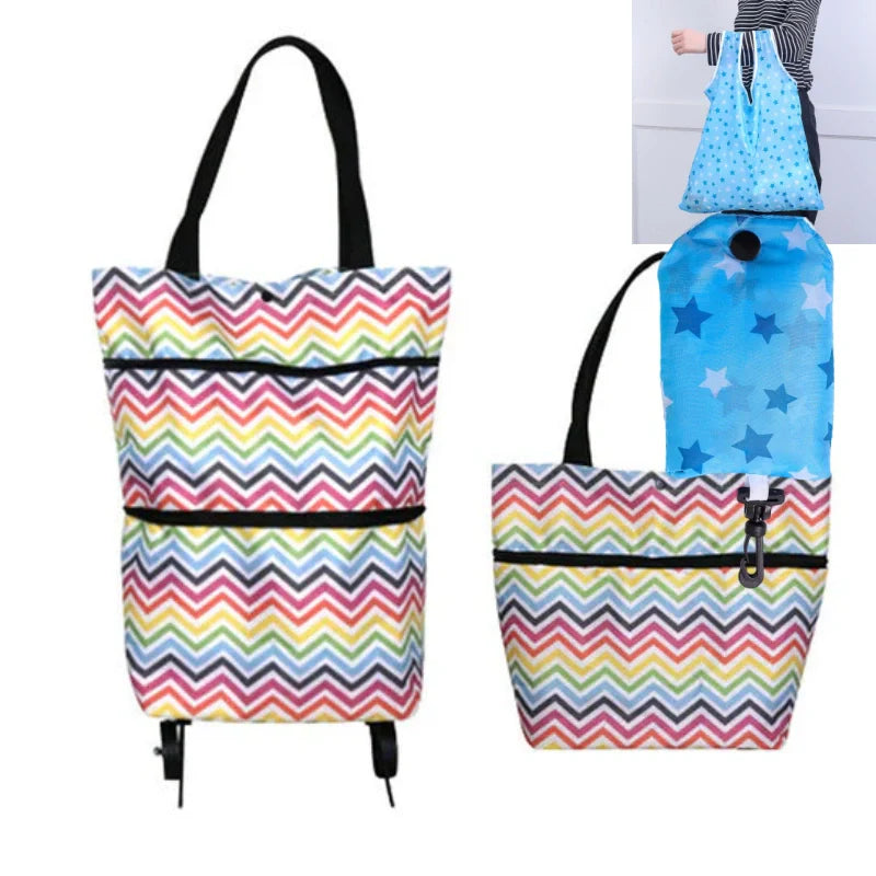 ⚡⚡⚡LAST 44 PCS LEFT!!! 🔥HOT SALE 50% OFF🔥Foldable 2-in-1 Shopping Bag