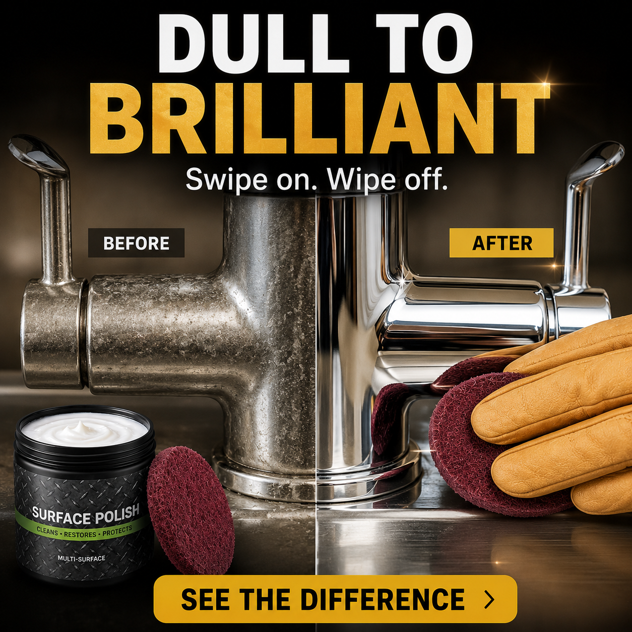 ✅Direct from the manufacturer💥All-in-One Surface Restoration Polish with Pad