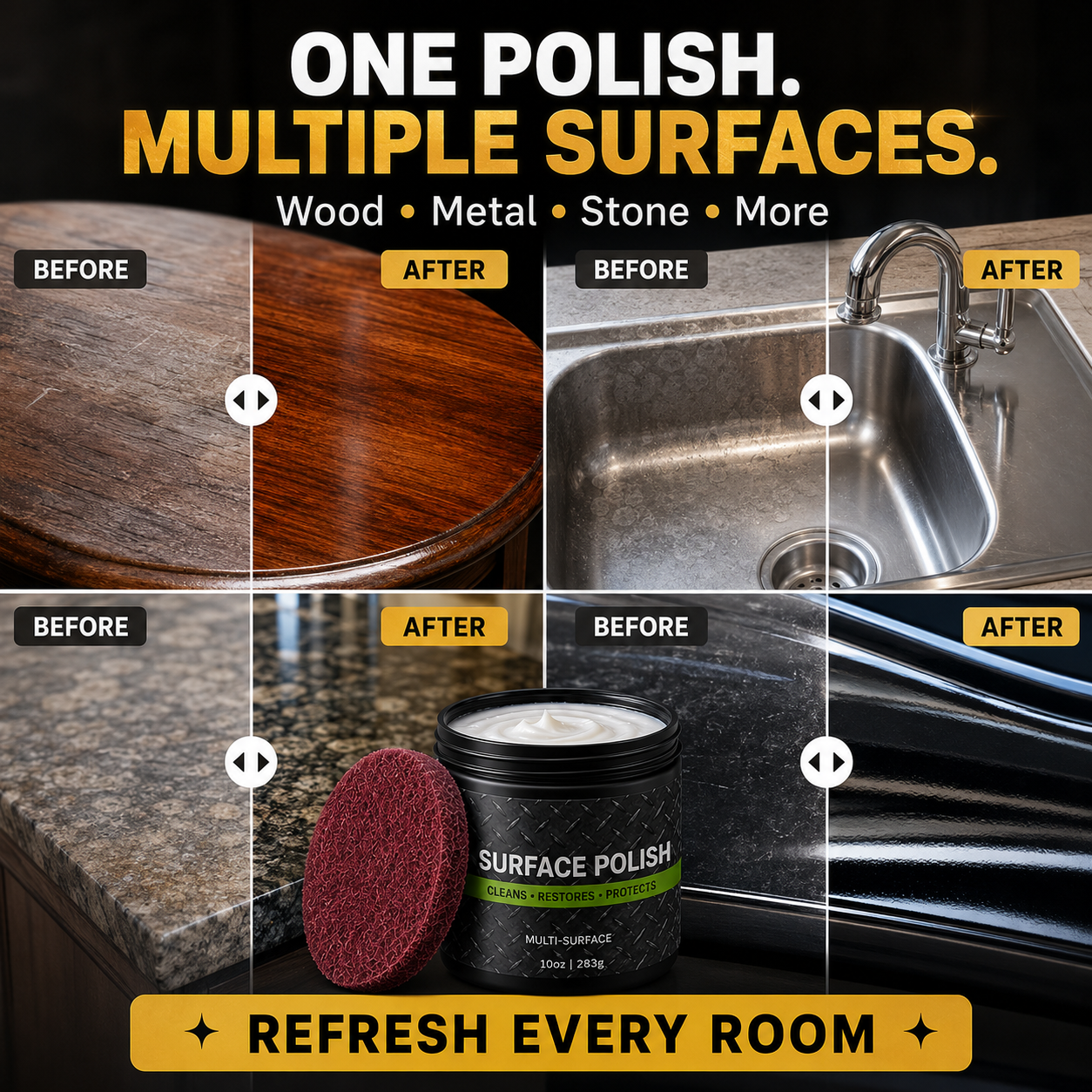 ✅Direct from the manufacturer💥All-in-One Surface Restoration Polish with Pad