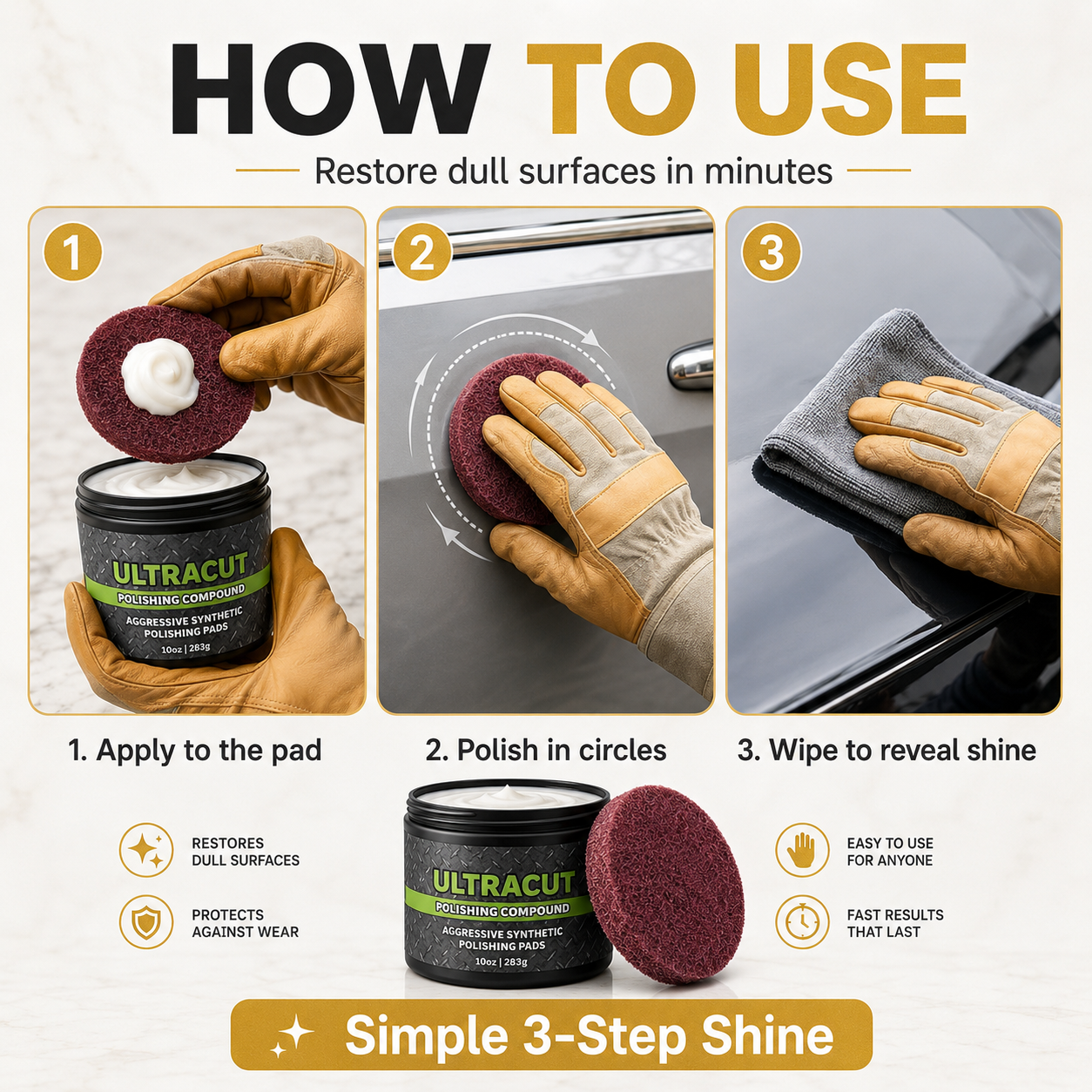 ✅Direct from the manufacturer💥All-in-One Surface Restoration Polish with Pad
