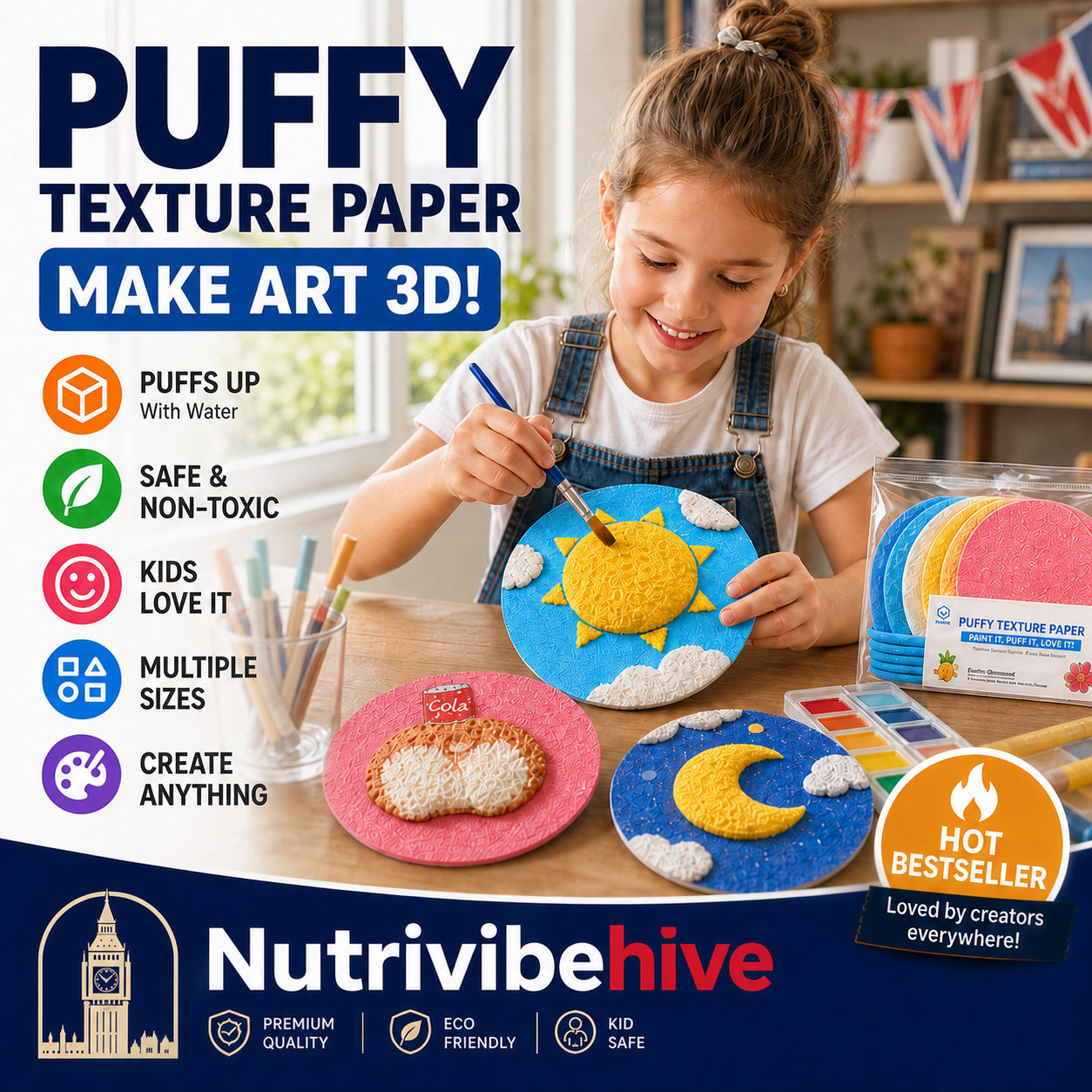 🎄Special Surprise Offer🔮Master the magic of painting！👩‍🎨Foam Texture Painting Paper🎁