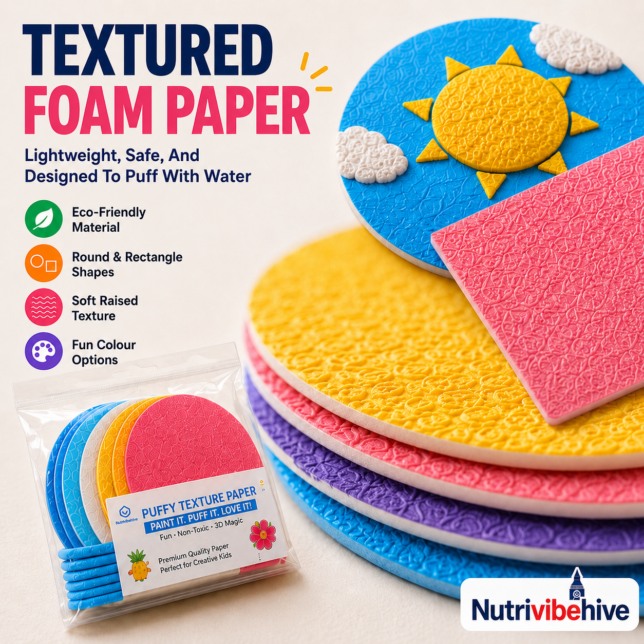 🎄Special Surprise Offer🔮Master the magic of painting！👩‍🎨Foam Texture Painting Paper🎁