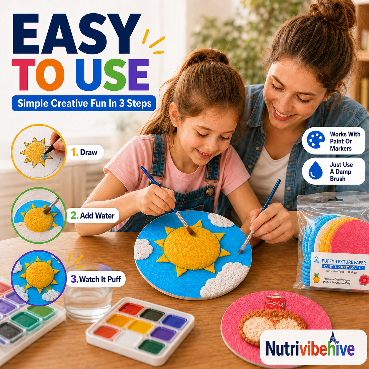 🎄Special Surprise Offer🔮Master the magic of painting！👩‍🎨Foam Texture Painting Paper🎁