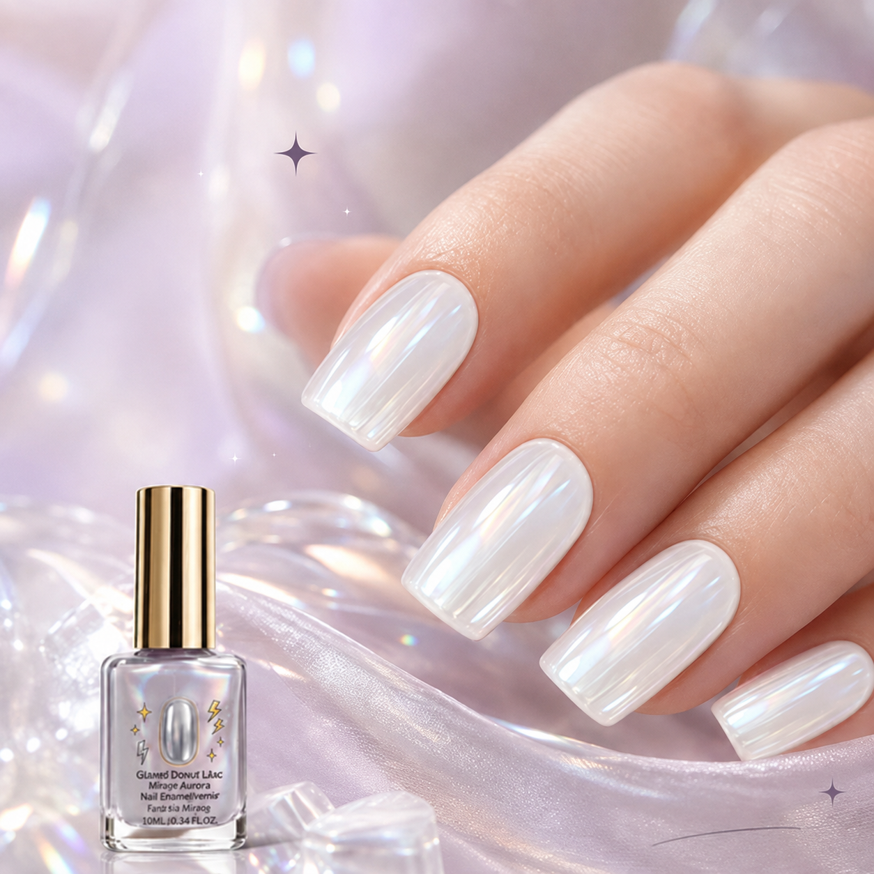 🔥Last Day Buy 1 Get 1 Free $ 9.99 Each🔥💜✨Lilac Glossy Mirror Nail Strengthener