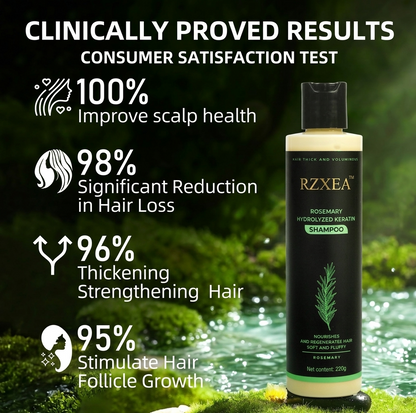 ✨ Revive Your Hair! | ⏱️ Visibly Thicker & Fuller in Days | RZXEA™ Rosemary Shampoo