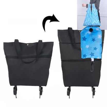 ⚡⚡⚡LAST 44 PCS LEFT!!! 🔥HOT SALE 50% OFF🔥Foldable 2-in-1 Shopping Bag