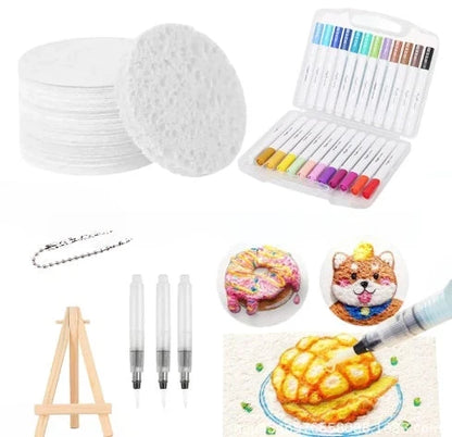 🎄Special Surprise Offer🔮Master the magic of painting！👩‍🎨Foam Texture Painting Paper🎁