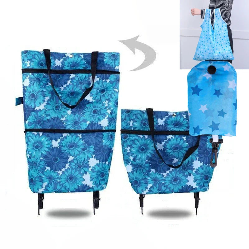 ⚡⚡⚡LAST 44 PCS LEFT!!! 🔥HOT SALE 50% OFF🔥Foldable 2-in-1 Shopping Bag