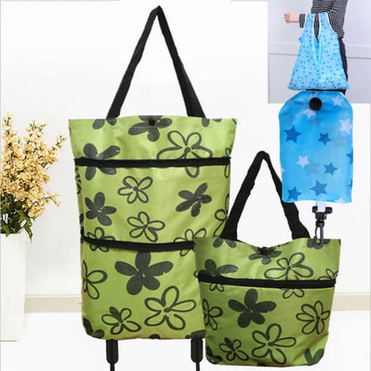 ⚡⚡⚡LAST 44 PCS LEFT!!! 🔥HOT SALE 50% OFF🔥Foldable 2-in-1 Shopping Bag
