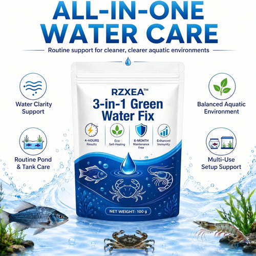 🌟 Official Store |✨ From Murky Swamp to Perfect Pond! | RZXEA™3-in-1 Green Water Fix
