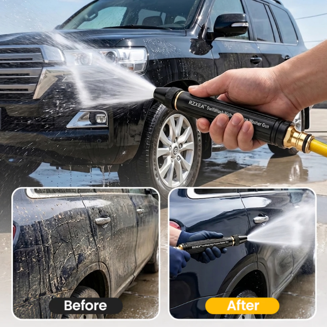 🌪️ From Dirty Driveways to Spotless Clean! | ⏱️ Effortless High-Pressure Washing in Seconds! | RZXEA™ SwiftWash High-Pressure Washer Gun