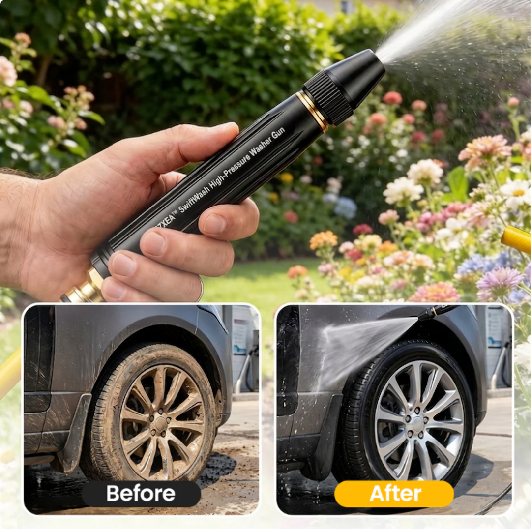 🌪️ From Dirty Driveways to Spotless Clean! | ⏱️ Effortless High-Pressure Washing in Seconds! | RZXEA™ SwiftWash High-Pressure Washer Gun