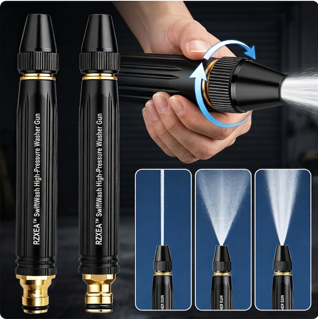 🌪️ From Dirty Driveways to Spotless Clean! | ⏱️ Effortless High-Pressure Washing in Seconds! | RZXEA™ SwiftWash High-Pressure Washer Gun