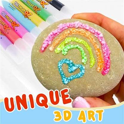 ✨ Magic Puffy 3D Art Pens | Heat-Activated Bubble Drawing Kit for Kids' Crafts & Gifts 🎁