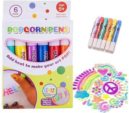 ✨ Magic Puffy 3D Art Pens | Heat-Activated Bubble Drawing Kit for Kids' Crafts & Gifts 🎁