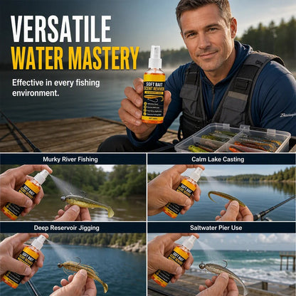 ⚡⚡⚡LAST 44 PCS LEFT!!! 🔥Last Day Buy 1 get 1🔥Flavor Booster Spray for Soft Baits🎣long-lasting