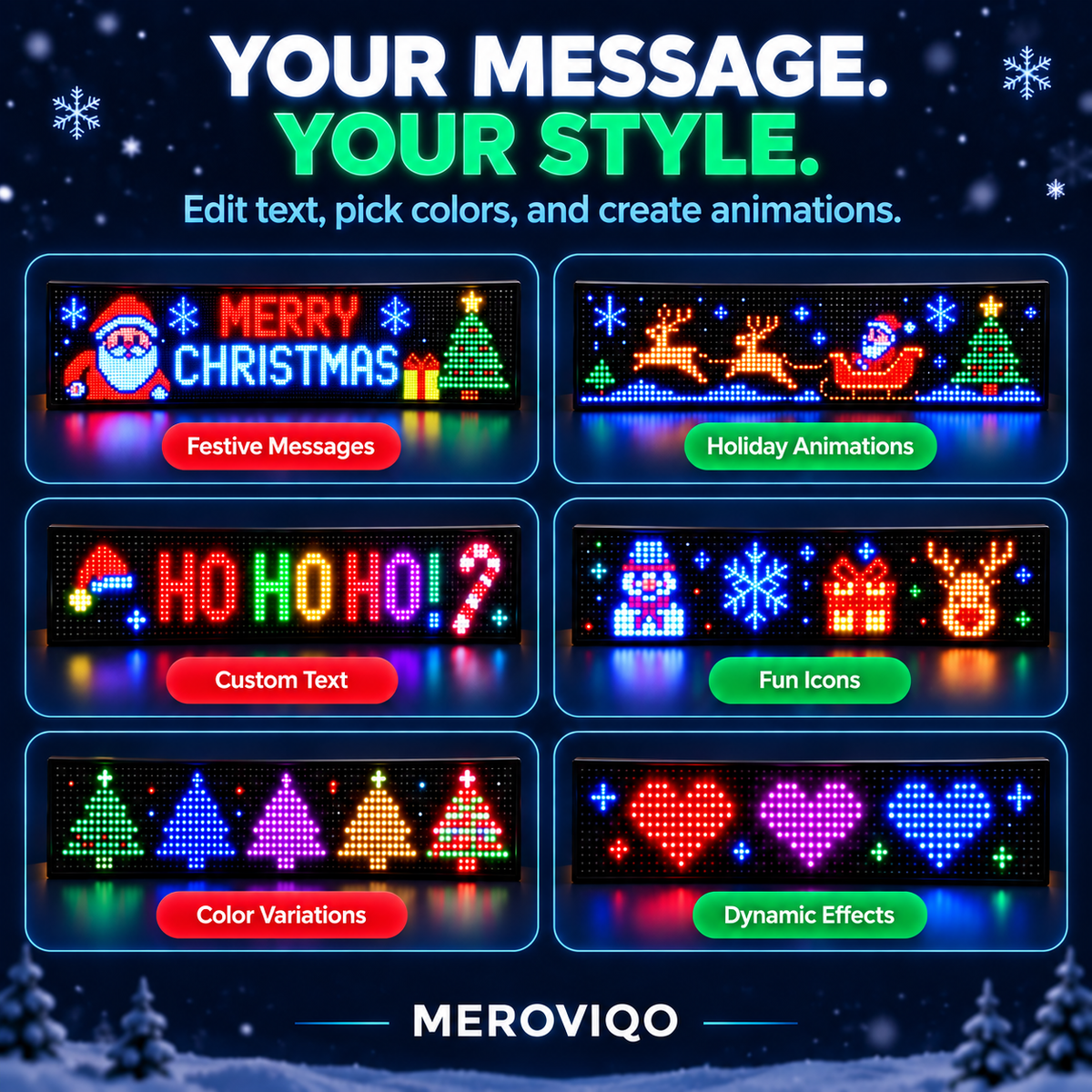 MEROVIQO Car Window LED Display view 3