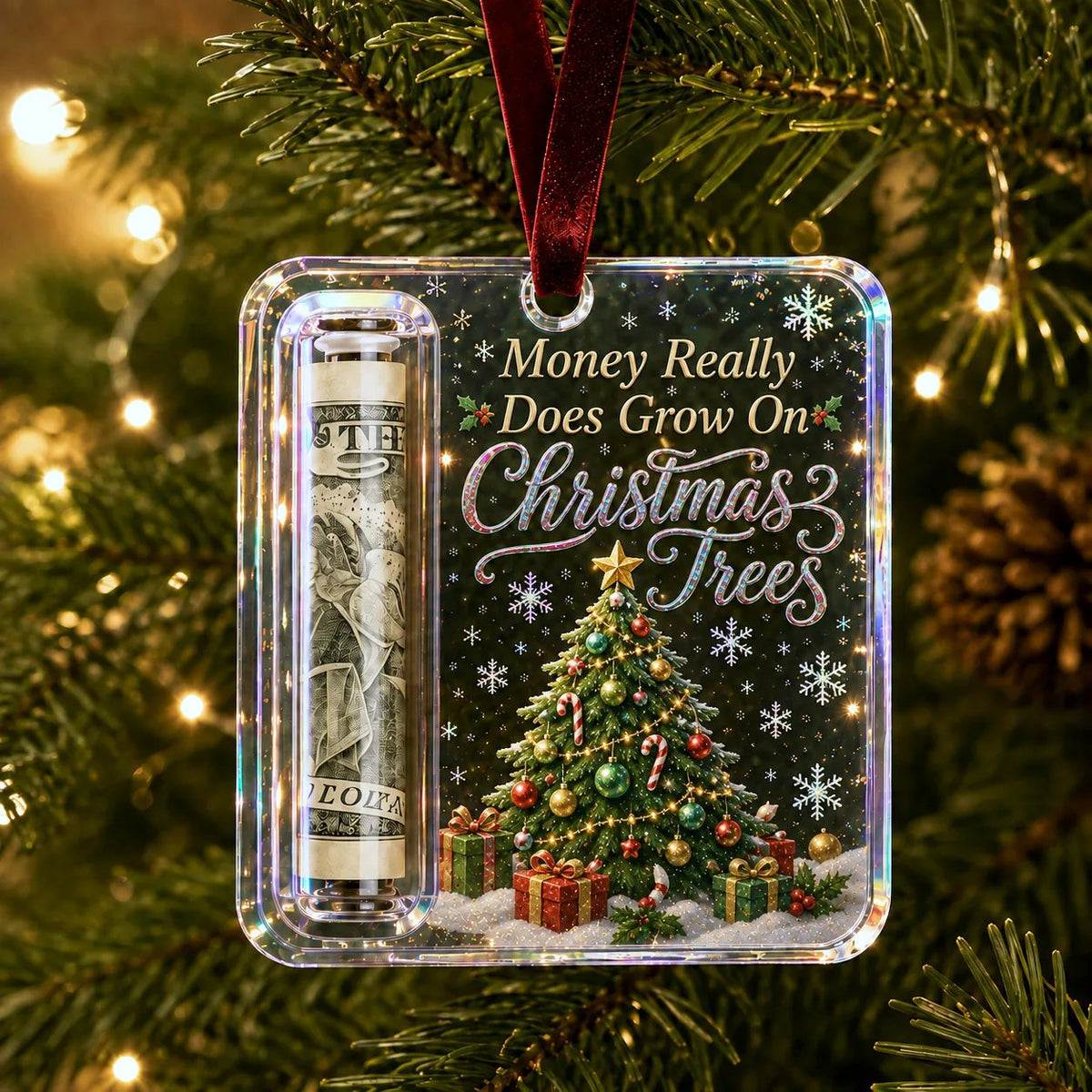 ⚡⚡⚡LAST 44 PCS LEFT!!! 🔥Last day with huge discounts! – ✨🎄Christmas Cash Gift Holder Ornament