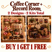 ☕ Blush Coffee Corner + 🎵 Retro Record Room
