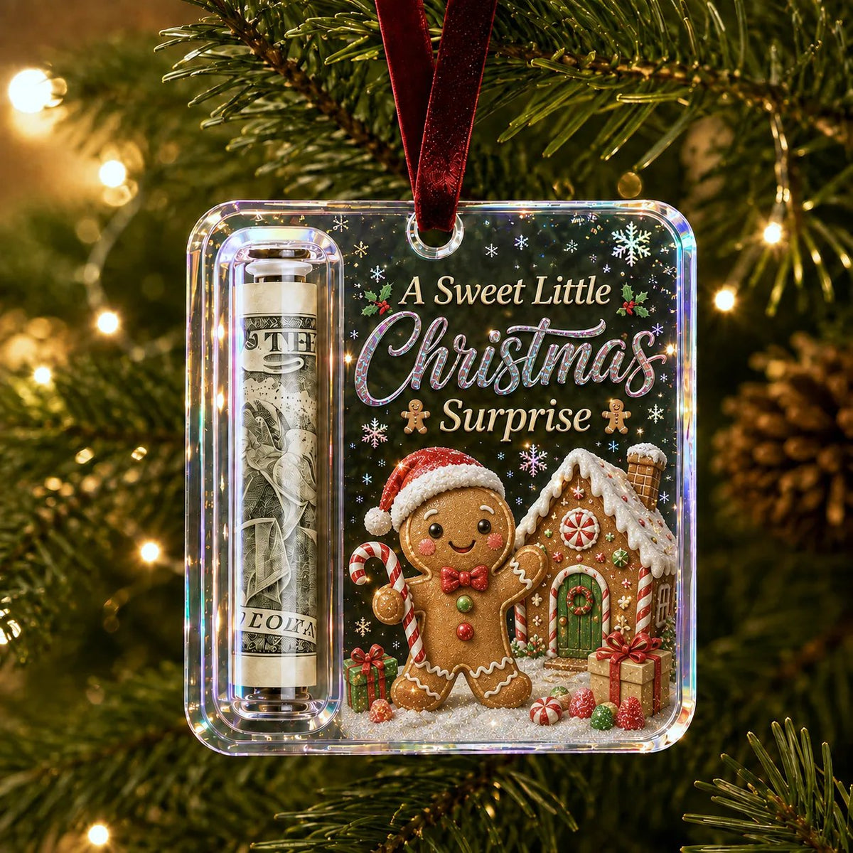 ⚡⚡⚡LAST 44 PCS LEFT!!! 🔥Last day with huge discounts! – ✨🎄Christmas Cash Gift Holder Ornament