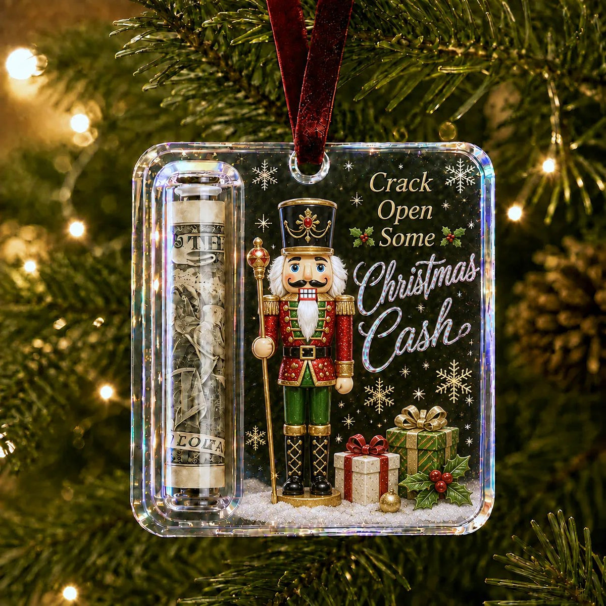 ⚡⚡⚡LAST 44 PCS LEFT!!! 🔥Last day with huge discounts! – ✨🎄Christmas Cash Gift Holder Ornament