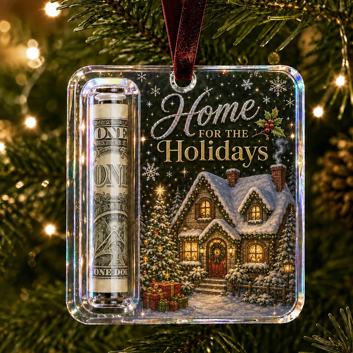 ⚡⚡⚡LAST 44 PCS LEFT!!! 🔥Last day with huge discounts! – ✨🎄Christmas Cash Gift Holder Ornament