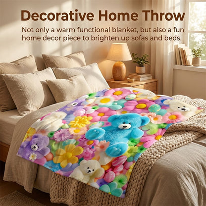 Cute Plush 3D Throw Blanket