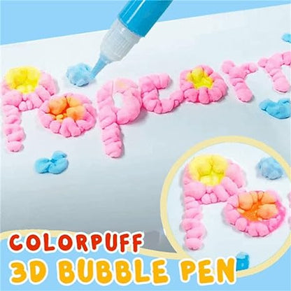 ✨ Magic Puffy 3D Art Pens | Heat-Activated Bubble Drawing Kit for Kids' Crafts & Gifts 🎁