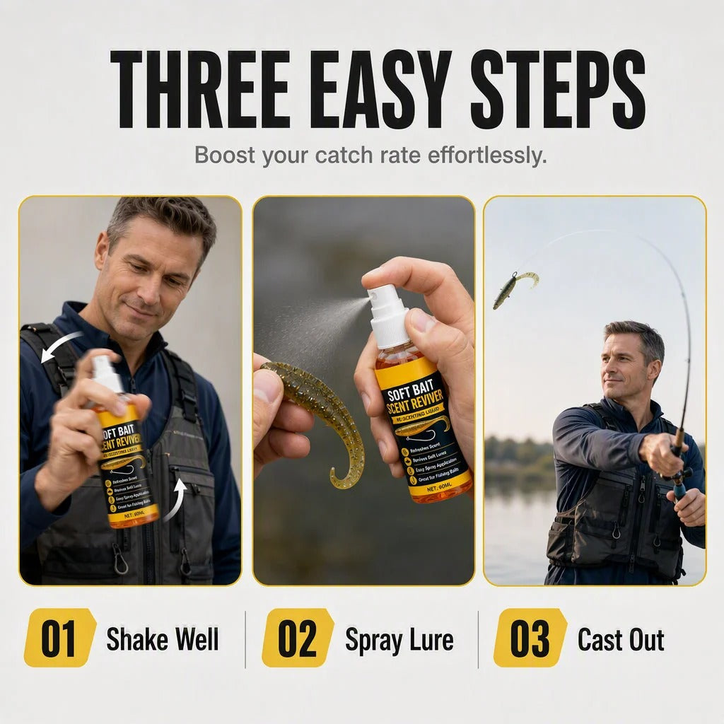 ⚡⚡⚡LAST 44 PCS LEFT!!! 🔥Last Day Buy 1 get 1🔥Flavor Booster Spray for Soft Baits🎣long-lasting